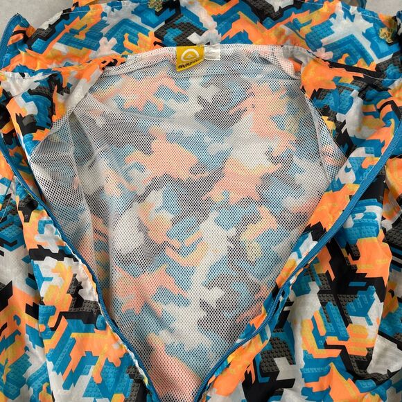 LRG Jacket Mens XL You's A Toy Hooded Windbreaker Multicolor Ripstop Full Zip - Picture 6 of 13